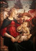 Sandro Botticelli Virgin and child with two angels Germany oil painting artist